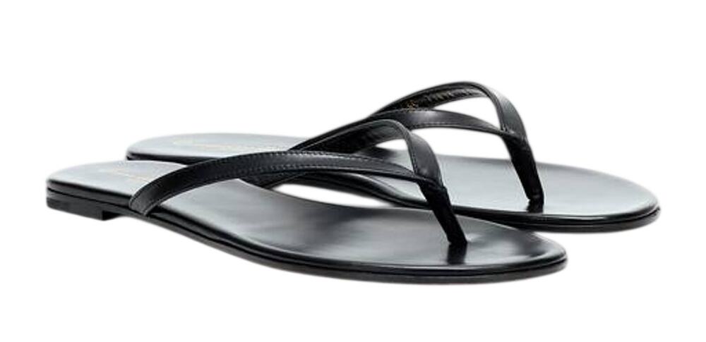 Gianvito Rossi Minimalist Black Calypso Sandals Size 37.5 EU / US 7.5